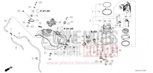 FUEL TANK CRF450LK de 2019